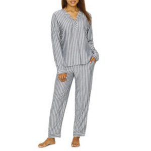 Ellen Degeneres ED Gray Striped Pajama Set